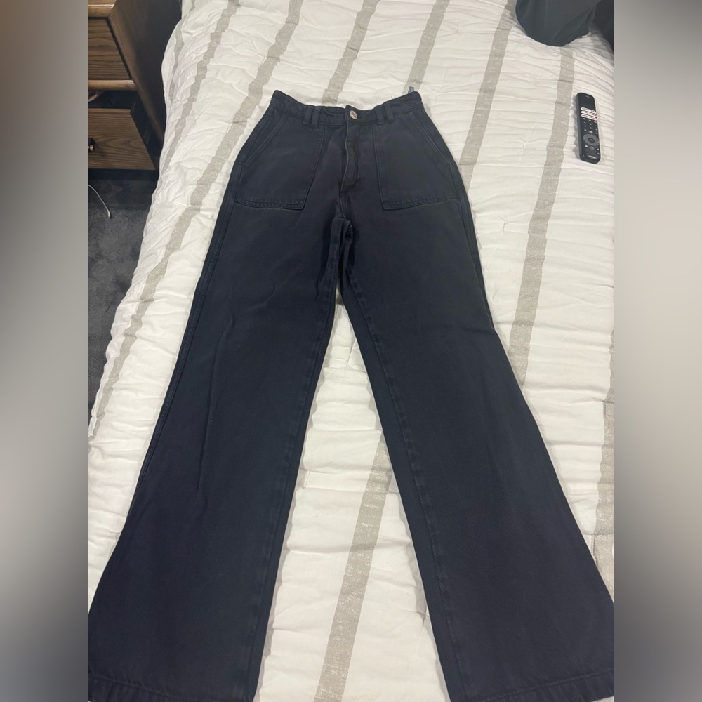Zara Black Flare & Wide Leg Jeans